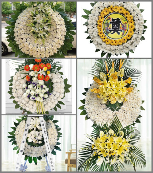 四川达州宣汉县南坝镇花圈速递